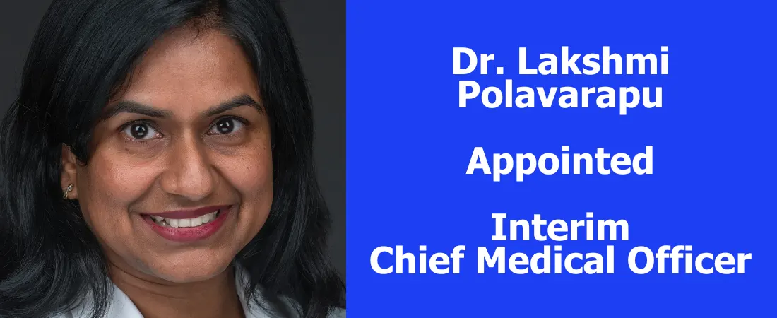 Sadler Health Center Appoints Dr. Lakshmi Polavarapu as Interim Chief Medical Officer