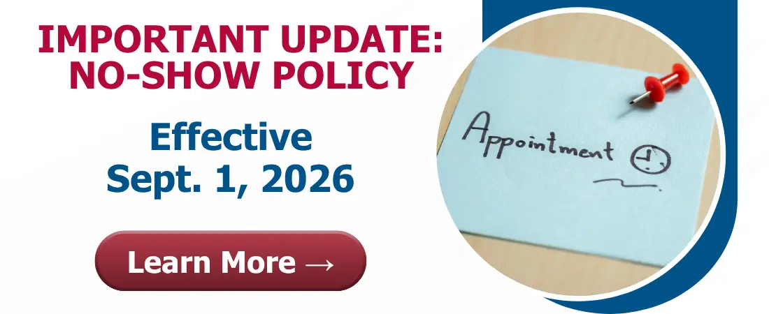 Important Update: No-Show Policy Effective September 1, 2026